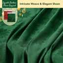 Biscaynebay Christmas Hunter Green Tablecloth Rectangle Tables 60x102 Inch-Fabric Xmas Holiday Winter Table Cloth-Jacquard Damask Poinsettia Modern Table Cover for 6 ft Kitchen Dinner Banquet Parties