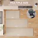 YDKGL Kitchen Mats for Floor, Super Absorbent Kitchen Rugs Non Slip Washable, Soft Imitation Linen Braided Kitchen Runner Rug, Standing Mat Kitchens Sink Mat, Easy to Clean, Beige 17x47
