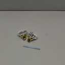 Tuff Stuff Tools Mortise Lock Crystal Glass Door Knob Replacement Set, Brass Finish Base,