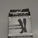 Physix Gear Compression Socks 20-30 mmHg - Men & Women - Running, Nurses, Shin Splints, Flight, Travel (Black), XL