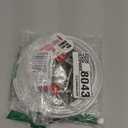 Petest 25ft Reflective Tie-Out Cable for Super Dogs Up to 250 Pounds (Red & Silver)