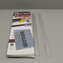 Cabinet Hero 7/8" Thick, 18" Length, Clear, Pack of 4 - Slimline Cabinet Edge Protector  Durable Slip-On Plastic Door & Drawer Edge Guard  Protects Shelves from Chipping, Discoloration & Breakage