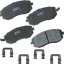 Bendix Premium SBC929 Ceramic Front Brake Pads for Saab 9-2X 2006-2005, Subaru Baja 2006-2003, Forester 2010-2003, Impreza 2011-2002, Legacy 2012-2002, Outback 2012-2001, XV 2020-2018
