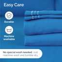 Queen Size 4 Piece Sheet Set - Comfy Breathable & Cooling Sheets - Hotel Luxury Bed Sheets for Women & Men - Deep Pockets, Easy-Fit, Soft and Wrinkle Free Sheets - Royal Blue Oeko-Tex Bed Sheet Set