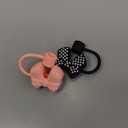 2PCS Cute Bow Straw Cover Cap