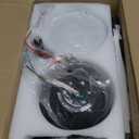 42 Inch Ceiling Fans with Lights and Remote Control,Modern Flush Mount Ceiling Fan with 3CCT Dimmable,Low Profile Ceiling Fans with 6-Speeds Reversible DC Motor for Bedroom Living Room(Black)