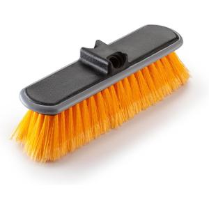 Medium Bristle Deck Scrub Brush - Composite Deck Brush Head & Vinyl Siding Brush // Boat Scrub Brush, Roof Brush for Extension Pole // Exterior, Patio & Deck Cleaning Brush (Pole Sold Separately)