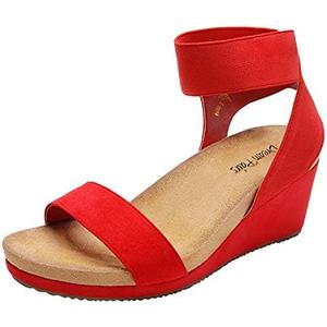 DREAM PAIRS womens Ankle Strap Platform Wedge Sandal Size 6.5