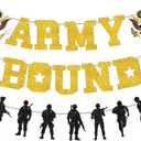 Army Bound Banner, Army Party Decorations, Army Decorations for Party, Military Bound Banner