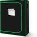 MELONFARM 4x2 Grow Tent, 48"x24"x60'' High Reflective 600D Diamond Mylar Canvas with Observation Window and Floor Tray for Hydroponic Indoor Plant Growing