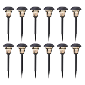 MAGGIFT 12 Pack Solar Pathway Lights Outdoor Solar Garden Lights for Patio, Yard, Driveway