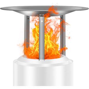 for Mesa Heat Deflector, Heat Deflector for Solo Stove Mesa Fire Pit, Captures/Redirects Warmth for Mesa Fire Pit Accessories, 3 Detachable Legs, 304 Stainless Steel 5.5 x 7.48 in