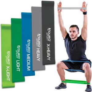 RBX LIVE LIFE ACTIVE LOOPED LATEX RESISTANCE BANDS 4 Pack