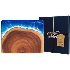 Ocean Cutting Board, Blue Ocean Wave Resin And Acacia Wood Board, Charcuterie Serving Tray, Wooden Platter, Cheese Board, Coastal Decor, Beach Home Gift, Handmade Kitchen Gift