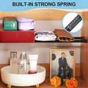 5 x Spring Tension Rod, Goowin Small Tension Rod, 5/8" Diameter No Drilling Expandable Short Tension Rods Spring Rods, Tension Rods for Closet, Cupboard, Hanging Clothes, Black, 4 Pack (10-15.7 inch)