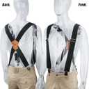 WELKINLAND 2Inch Wide Clip-On Work Suspenders, Heavy-Duty Work Suspenders Men, Big Tall Suspender For Seniors, Black Men Suspender For Jeans (Black), One Size