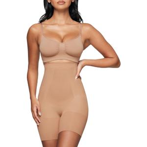 High-Waisted Shapewear Tummy Control Shorts (Small, Mojave Desert)