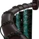 Bronze Curved Shower Curtain Rod 33-78 Inches Adjustable Shower Rods Curved Round Bowed Rust proof, Premium Stainless Steel Need To Drill Shower Curtain Rod for Bathroom, Bathtub, Stall