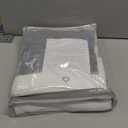 Central Park Gray Tan Stripe Sheer Color Block Window Curtain Panel Linen Window Treatment for Bedroom Living Room Farmhouse 84 inches Long Rod Pocket, 2 Panel Rustic Drapes, 40"x84"x2