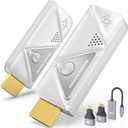 Wireless HDMI Transmitter and Receiver 100ft/30m,4K Decode 1080P Output Wireless HDMI,2.4G/5G Plug&Play Portable Wireless,for Streaming Video and Audio to Monitor from Laptop/TV Box (White)
