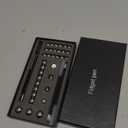 Magnetic Fidget Pen Mens Gifts - Novelty Christmas Stocking Stuffers for Adults, White Elephant Gifts, Cool Gadgets Stuff Fidget Toys Adults, Anxiety Relief Items Gift for Tech Lovers Office Worker (Standard-black)