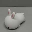 One Fire Night Light for Kids, 16 Colors Bunny Toys Cute Lamp, Soft Silicone Baby Night Light, 1200mAh Portable Dimmable Touch Lamps, Kawaii Room Decor, Easter Bunny Gift for 0-13 Year Old Girl Teens