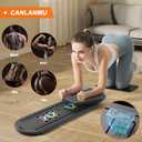 Pilates Board,Multifunctional Rebound Abdominal Board,Foldable Pilates Reformer Set, Ab Core Trainer Machine,Ab Exercise Board,Abs Workout Equipment for Women Home Gym Equipment (Black)