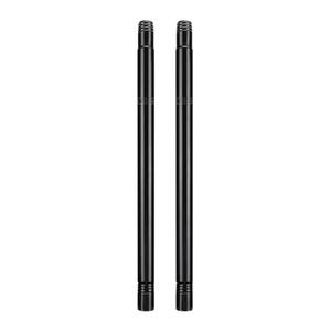 DIIG 1FT Stainless Steel Extension Rod for 1 Inch diameter Rod, Suitable for extension of stainless steel splicing flagpole and curtain rod(Black 2 pack)
