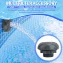Pool Inlet Strainer, P6H1317 Inlet Valve Attachment Pool Fittings Outlet Filter Replacement Kit Compatible with Intex Coleman Pools
