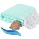 hin Turkish Beach Towel Lightweight Soft Cotton Oversized Sand Free Sandproof Absorbent Quick Dry Towels Cloud Bath Pool Travel Compact Essentials Accessories for Adult Gifts One Size