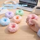 2Pcs Crunchy Squishy Stress Ball, Sand Squishy Stress Relief Balls, Slow Rising Squishies, Soft Crunchy Stress Ball for Kids & Adults (Pink & Green)