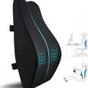 Lumbar Support Pillow for Office Chair,Memory Foam Back Cushion for Car Seat,Chair,Computer Desk Chairs,Large Ergonomic Back Pillow for Back Pain Relief