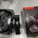 Bluetooth Controller for Switch/PC/iPhone/Android/Apple Arcade MFi Games/TV/Steam, Hall Effect Joysticks Wireless Game Controller Gamepad with/Phone Clip/Lock Speed/Macro/6-Axis Gyro/Dual Motors/Turbo
