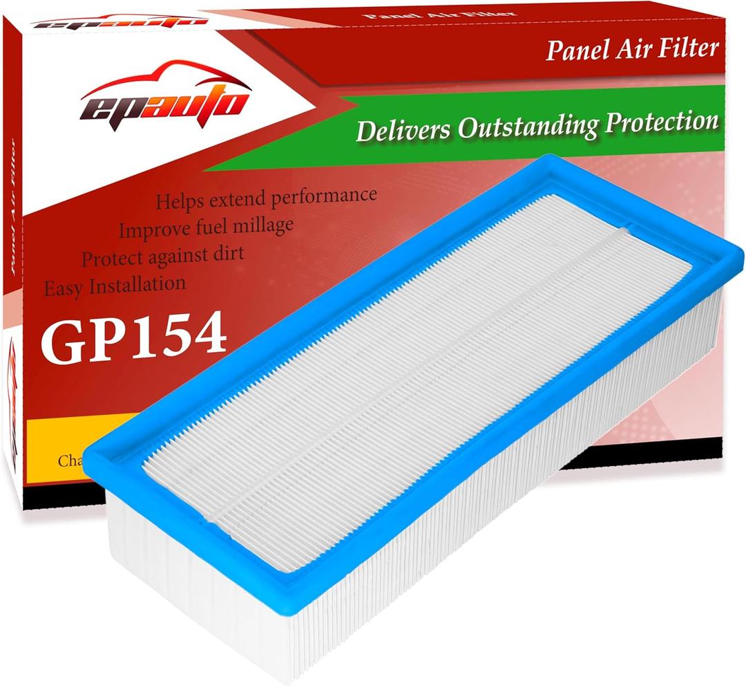EPAuto GP154 (C35154/1) Replacement Engine Air Filter for VW Jetta, Passat, Beetle, Tiguan, CC, Golf, GTI, Audi A3, Q3, TT, TTS, Eos - Fits Select 2005-2019 L4 Models EPAuto GP154 (C35154/1) Replacement Engine Air Filter for VW Jetta, Passat, Beetle, Tiguan, CC, Golf, GTI, Audi A3, Q3, TT, TTS, Eos - Fits Select 2005-2019 L4 Models