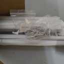 Ceiling Curtain Track, 6-9 Ft Heavy Duty Wall Mount Rail, White