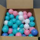 LANGXUN 50pcs 100pcs 200pcs Soft Plastic Ball Pit Balls for Kids, Gift for Baby Toddler Birthday Christmas, Ball Pit Play Tent, Baby Pool Water Toys, Kiddie Pool, Party Decoration (Mocha Color Pack of 50)