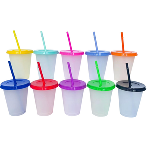 Hsei Reusable Plastic Tumbler with Straw and Lid Bulk -clear Plastic Cups with Lid and Straw for Iced Coffee Water Smoothie Water Bottle Travel Mug Cup for Birthday Party Gifts