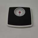 Taylor Battery Free Analog Scales for Body Weight, 330LB Capacity, Easy to Read Large 4.25-inch Dial, 10.3 x 10.6-inch Vinyl Mat Platform, Black