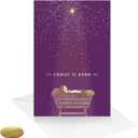 easykart labels Religious Christmas Boxed Cards (12 Christmas Cards and 12 Envelopes) 6.75 x 4.5 Inch with Seal Stickers