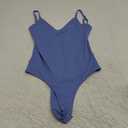 REORIA Women’s Sexy Trendy Open Back V Neck Spaghetti Strap Backless Trendy Cami Bodysuit Tops S