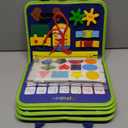 URMYWO Toddler Busy Board - Busy Book Montessori Toys Ages 3 and up - Preschool Learning Activities with Alphabet Number Animal, Educational Travel Toys Birthday Gifts for Kids