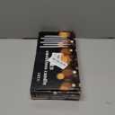 CHENGU 12 Pcs LED Taper Candles Flameless Battery Dripless Dinner Candles for Thanksgiving Day, Weddings, Church, Hanukkah, Christmas, Autumn, New Year Celebration(Pink,Spiral)