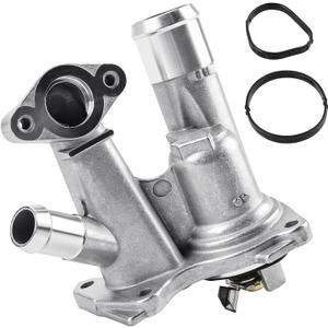 WMPHE Aluminium Engine Coolant Thermostat Housing Compatible with 2013-2016 Ford Escape 2014-2016 Transit Connect 2014-2019 Fiesta 2014 Fusion, Replacement for BM5Z8592C BM5Z-8592-C