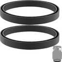 Ring Base for Propane Tank, Protective Tank Protective Spacer Base for 20-40 Lb (5-10 Gallons) Propane Cylinders Compatible with Wireless Propane Gauges, Black 2 Pcs