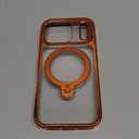 CASEKOO Cosmic Orange Glossy for iPhone 17 Pro Max Case [360 Spin Magnetic Stand][Fit for MagSafe][17FT Military Protection] Slim Polished for iPhone 17 Pro Max Case with Stand 6.9", Cosmic Orange