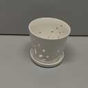 Atri Orchid Pot with Holes6.5in Modern Porcelain Indoor Orchid PlanterLarge Orchid Pots for RepottingCeramic Orchid PlanterDrainage Holes