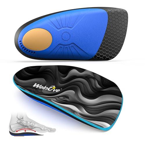 Plantar Fasciitis Inserts for Heel Pain - Welnove Arch Support Heel Cushions Insoles for Heel Pain Relief, Heel Spur, Achilles Tendon, Heel Cups for Most Shoes, Women's 6-9, Men's 5-8