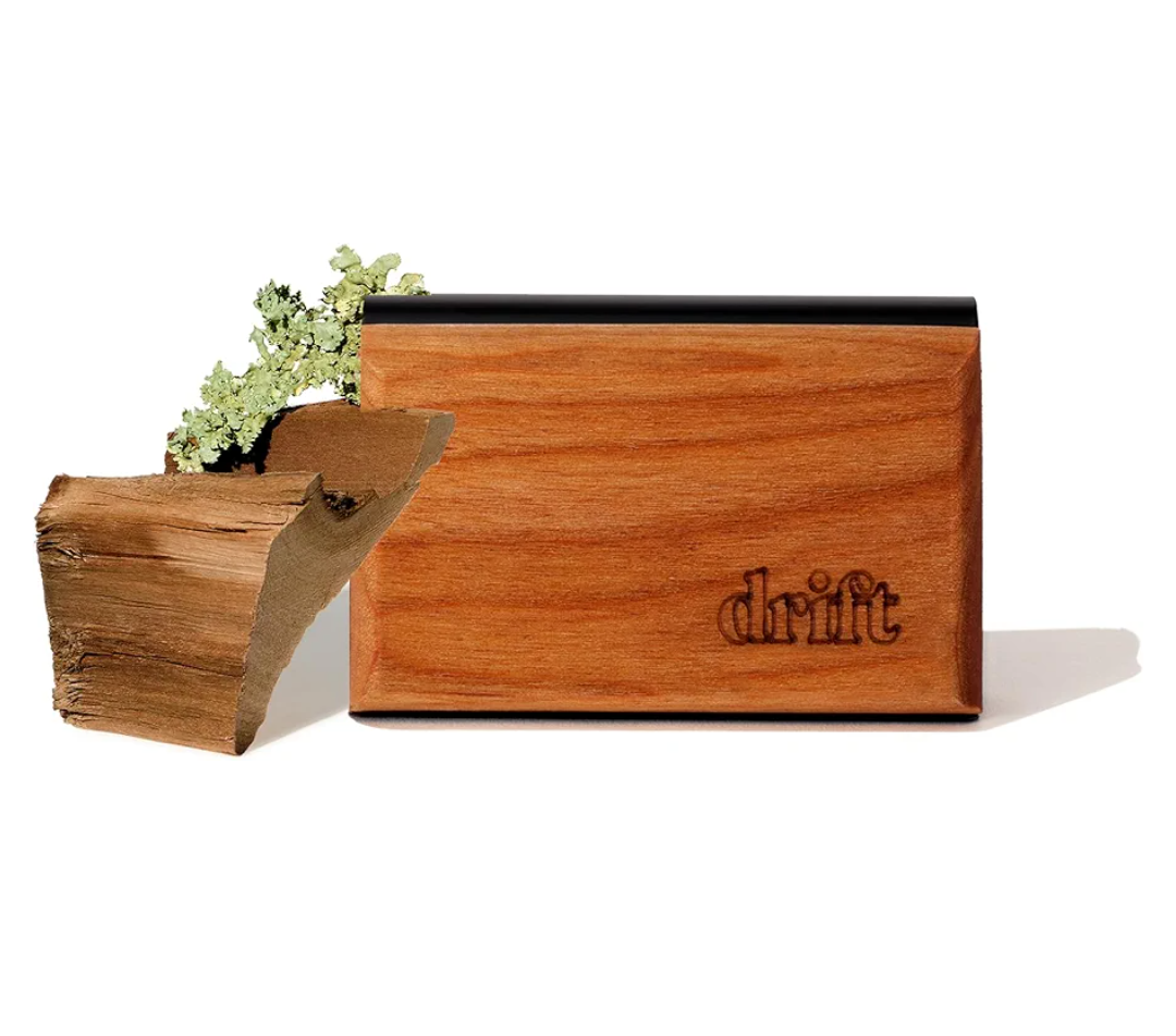 Drift Car Air Freshener - The Original Wood Air Freshener - Car Odor Eliminator - Long Lasting Scent - Auto Accessories - Metal Clip - Essential Oils - Clean Ingredients - Teak Scent Starter Kit