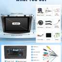 Leadfan Car Stereo for Mazda 3 2009 2010 2011 2012 2013 Radio with Wireless Carplay Android Auto,9 Inch Touch Screen, Bluetooth,GPS,WiFi,SWC,Backup Camera