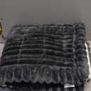 Smiry Couch Cover for Dogs Washable, Non Slip Fuzzy Pet Couch Covers for 3 Cushion Sofa Pet Friendly, Thick Soft Sofa Slipcovers Cushion Protector (Dark Grey, 27.6" x 59")